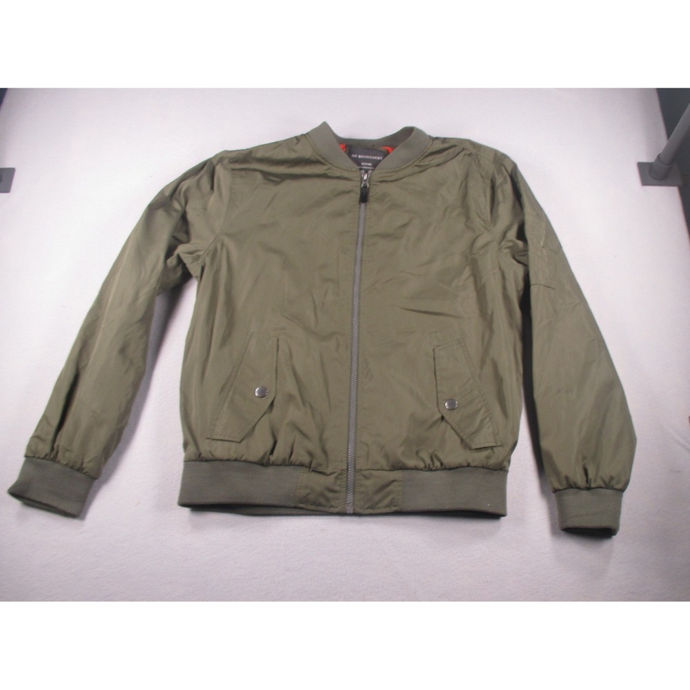 Mens M Olive Green Bomber Jacket Military Flight Utility Streetwear MA-1